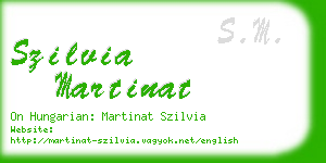 szilvia martinat business card